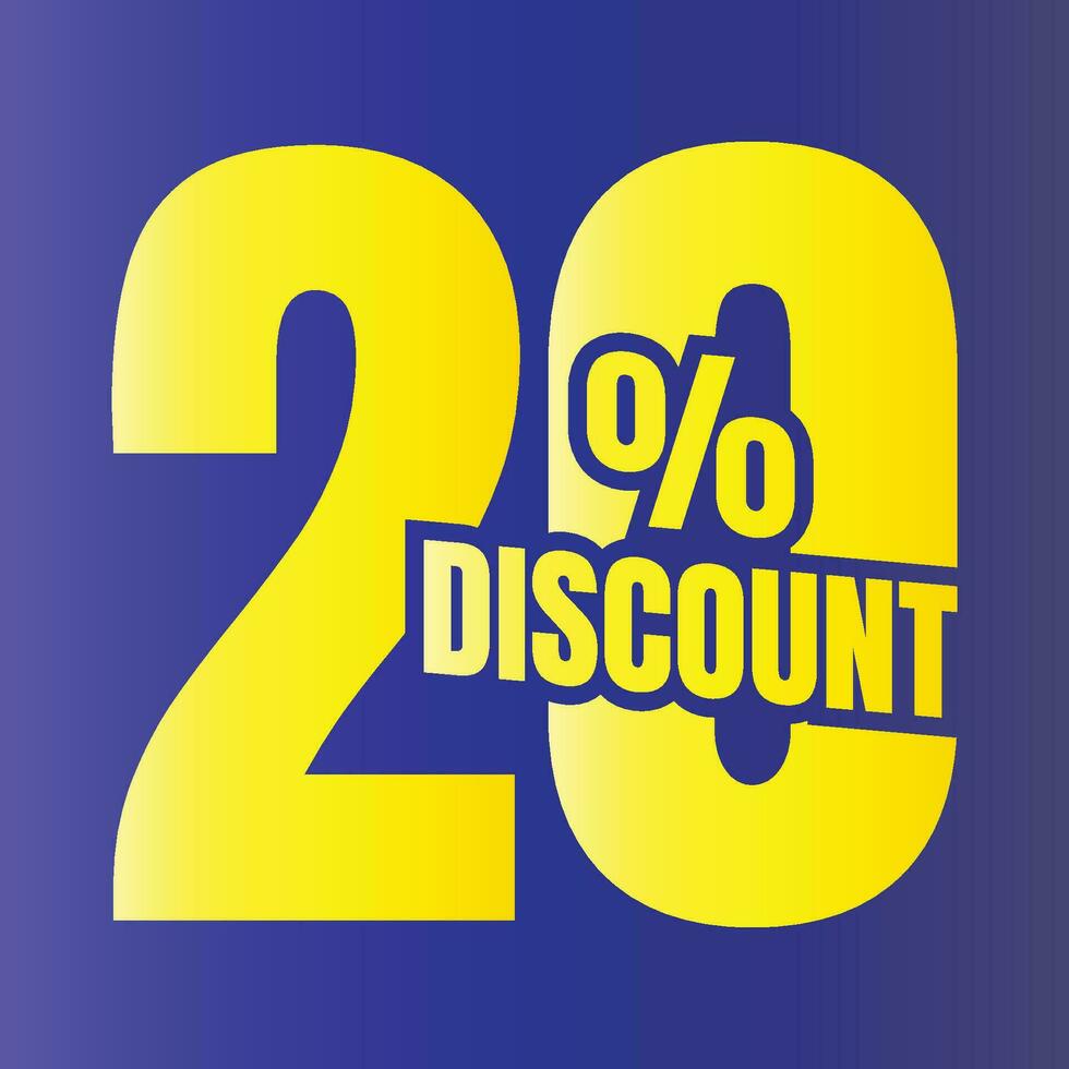 20 percent discount deal sign icon, 20 percent special offer discount vector, 20 percent sale price reduction offer design, Friday shopping sale discount percentage icon design vector