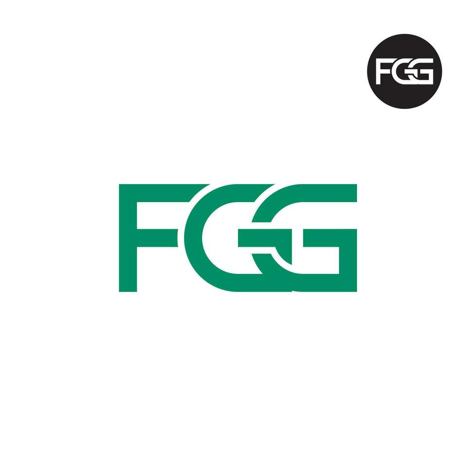 Letter FGG Monogram Logo Design vector