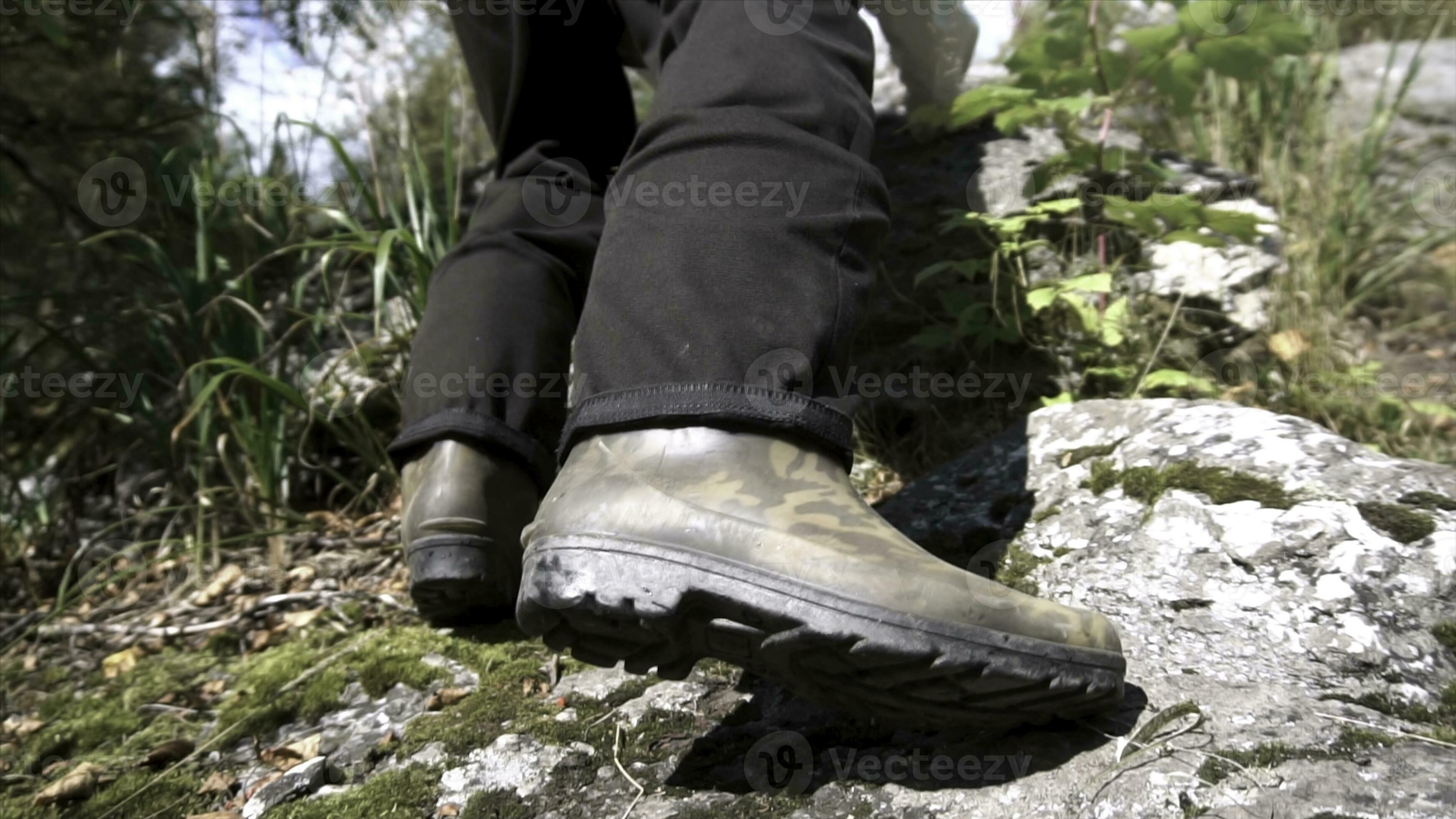 rubber hiking boots