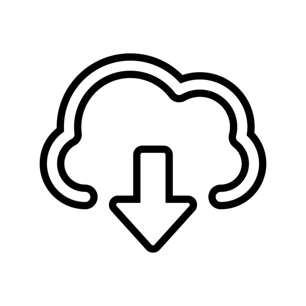 Download icon vector. Upload button illustration. Load symbol or logo. vector
