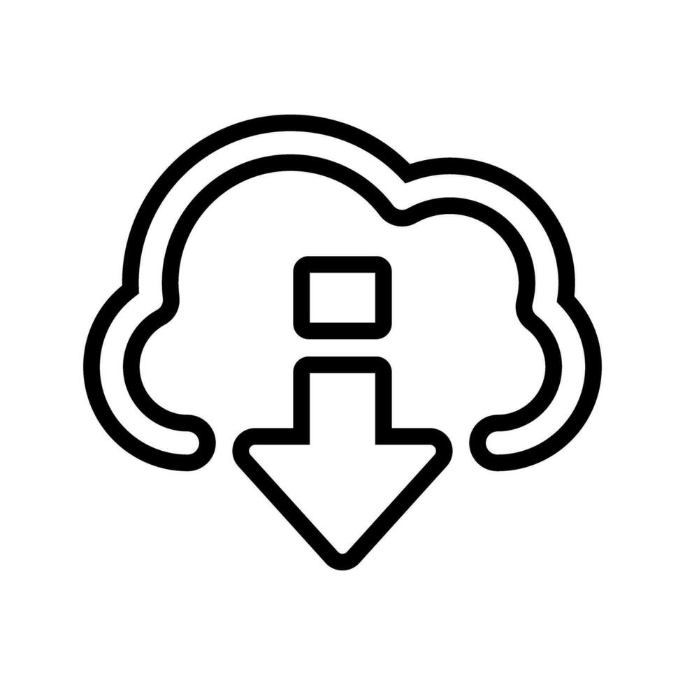 Download icon vector. Upload button illustration. Load symbol or logo. vector