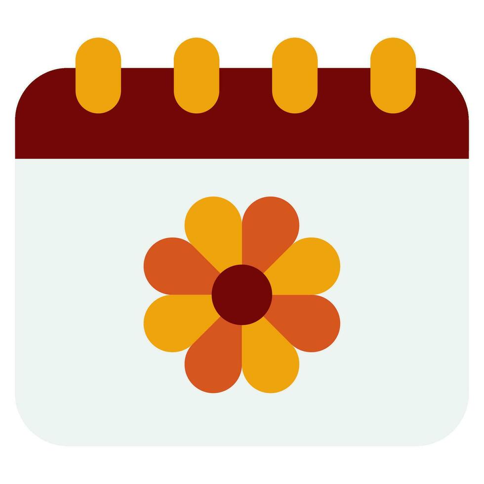 Spring spring calender Vector object illustration