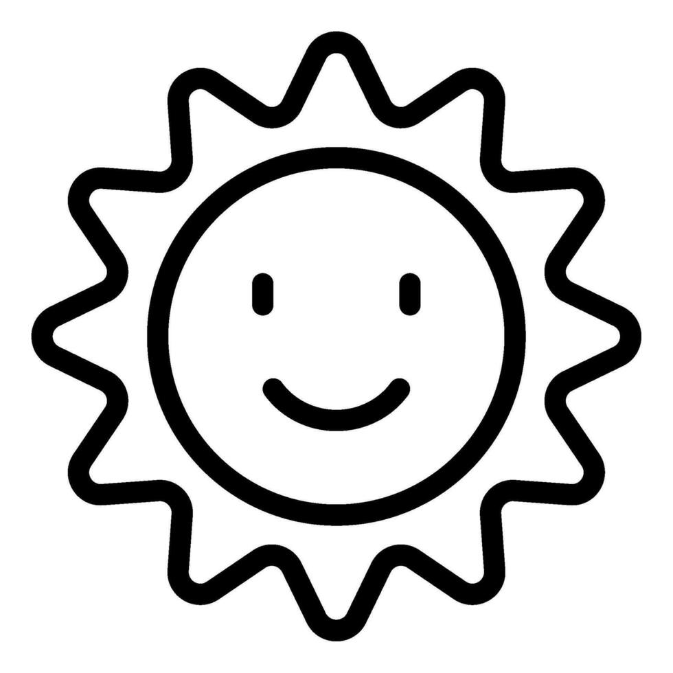 Spring sun Vector object illustration