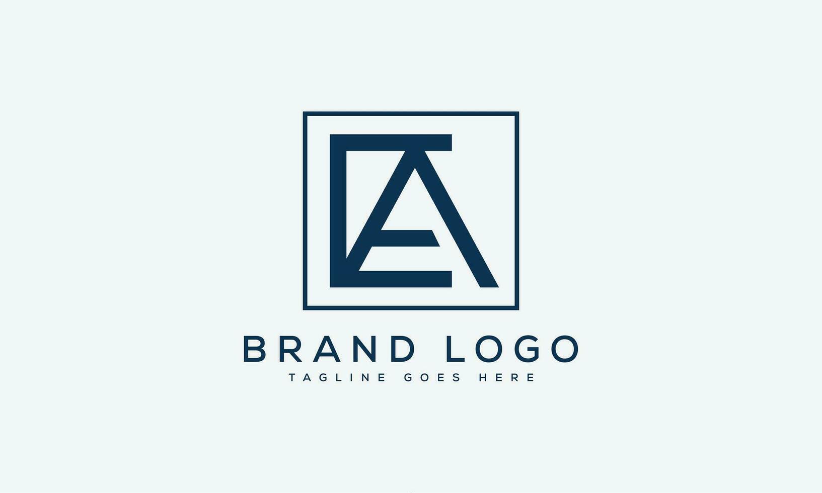 letter EA logo design vector template design for brand.