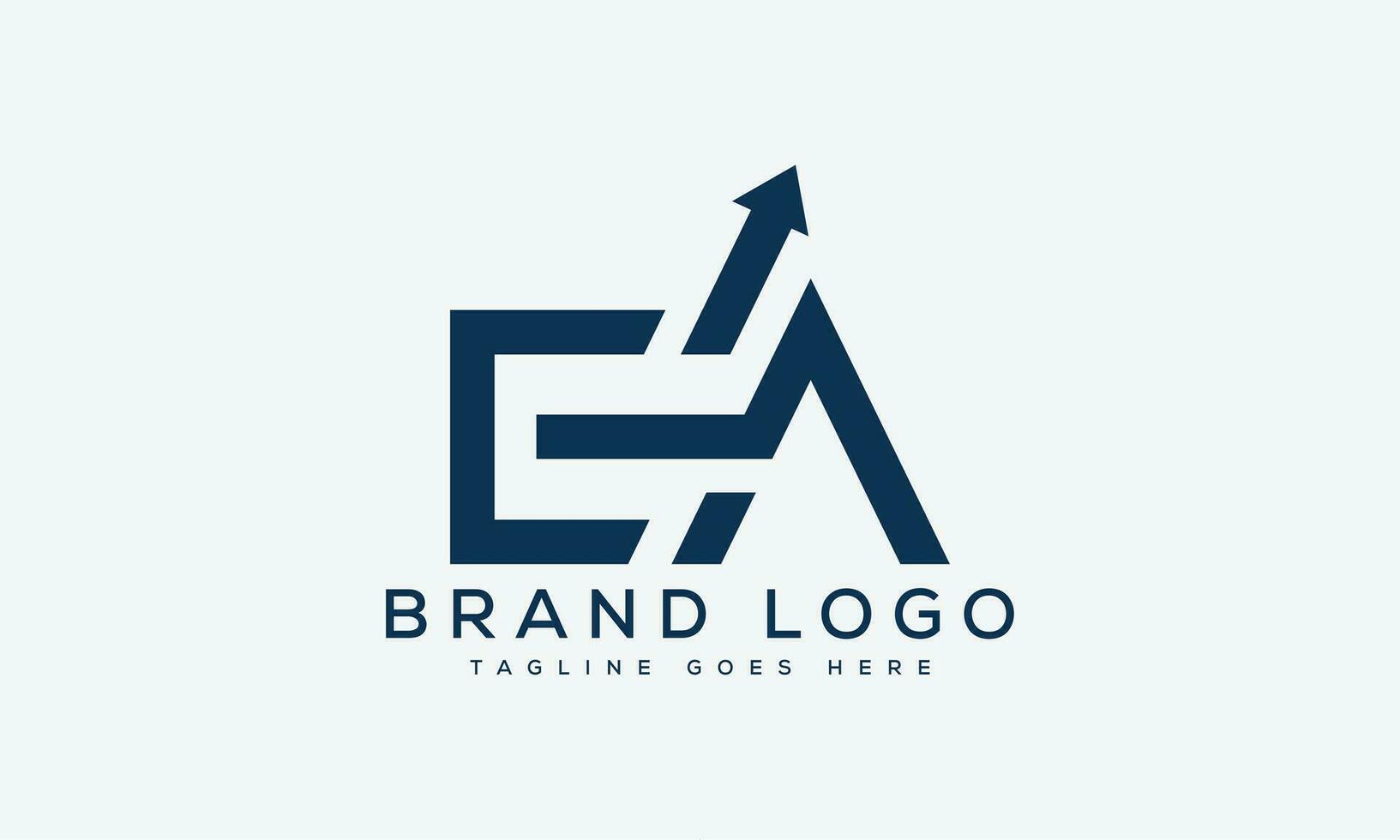 letter EA logo design vector template design for brand.