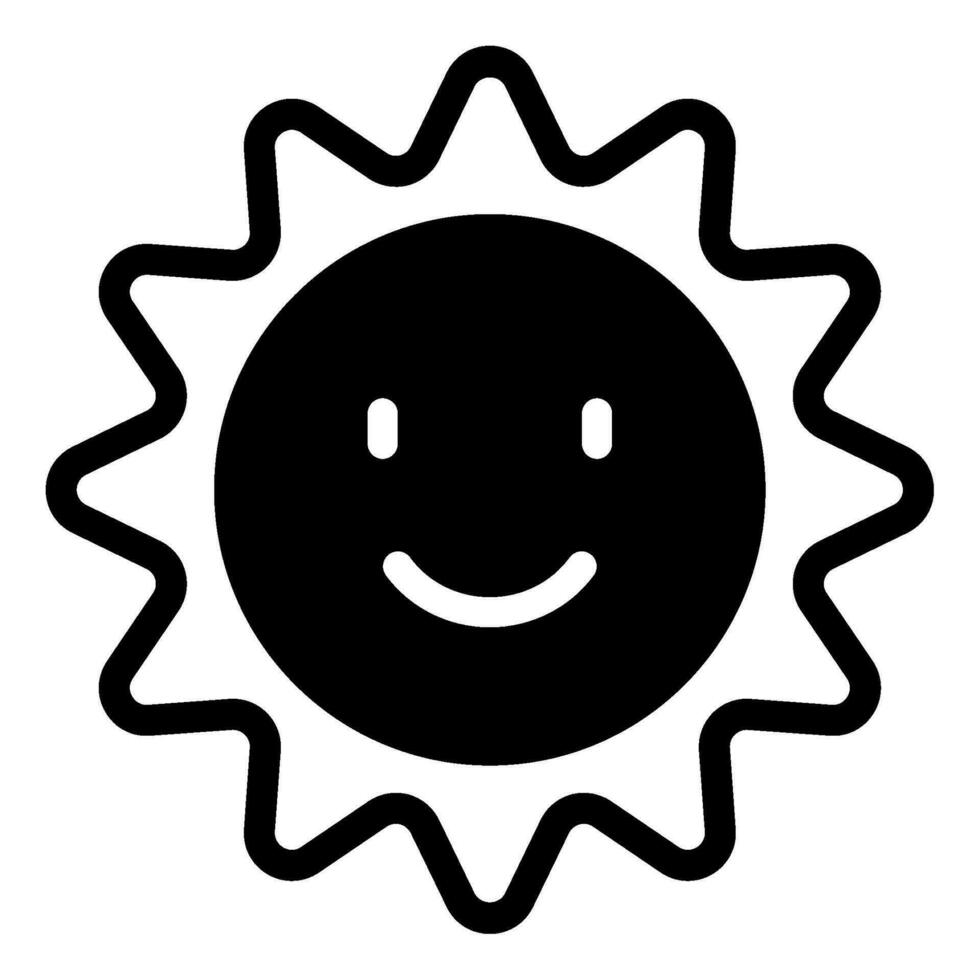 Spring sun Vector object illustration