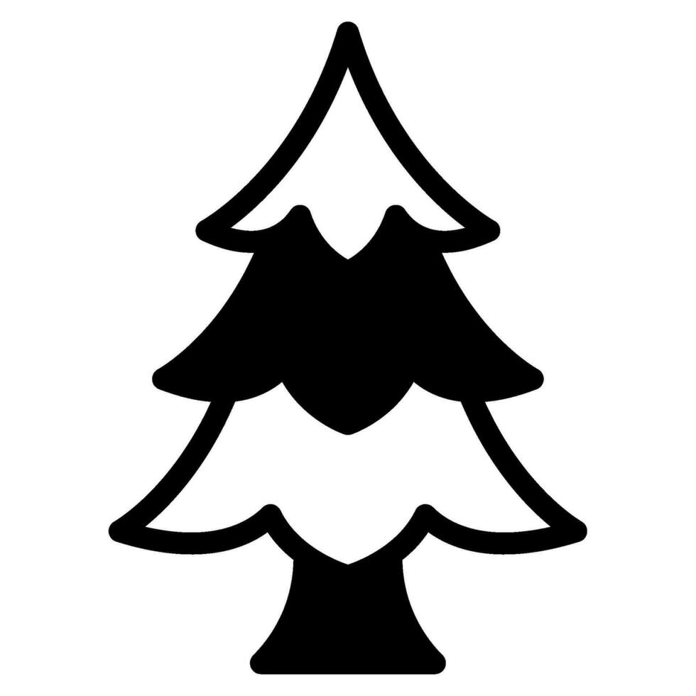 Spring pine tree Vector object illustration