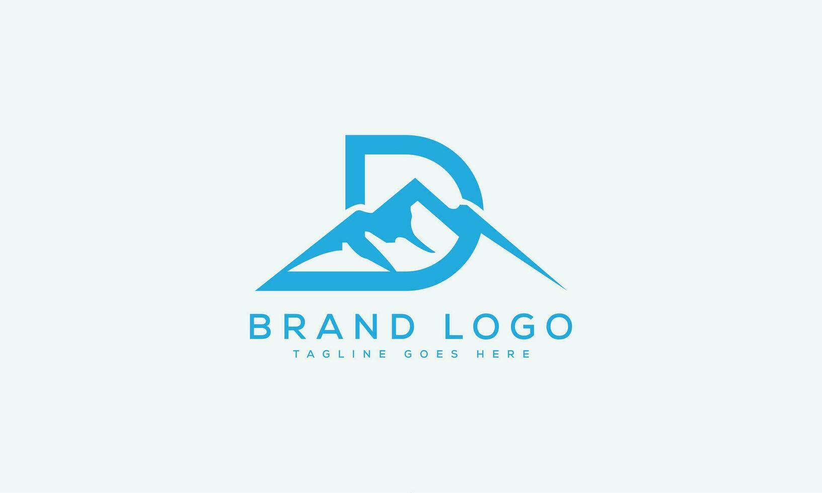 letter D logo design vector template design for brand.