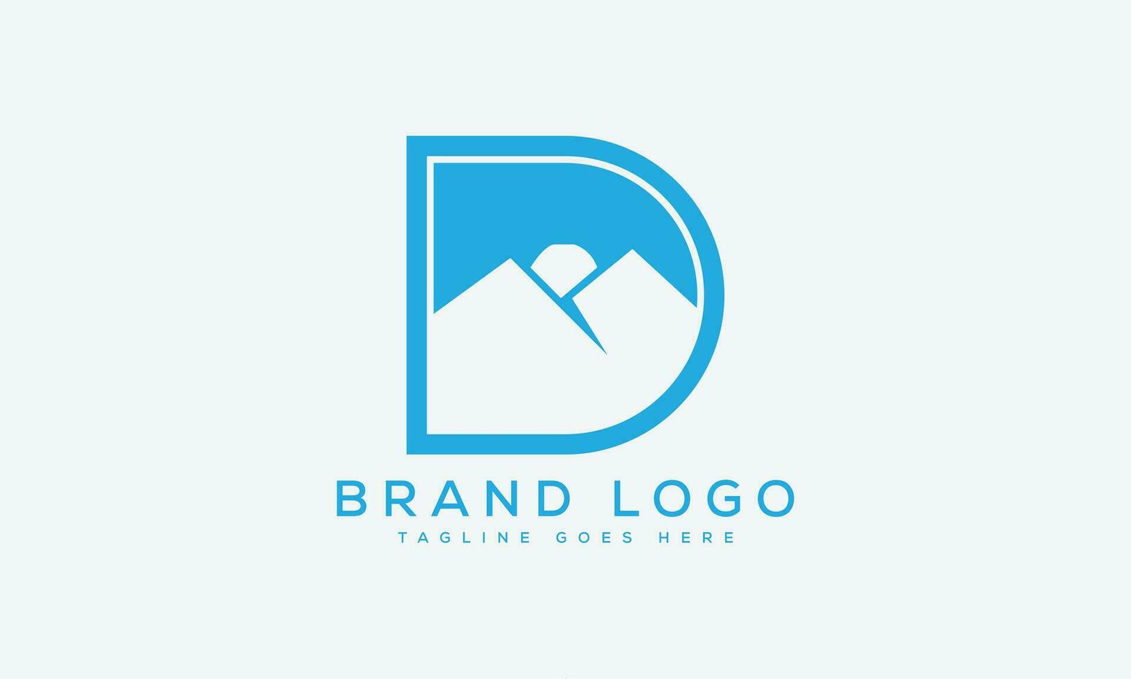 letter D logo design vector template design for brand.