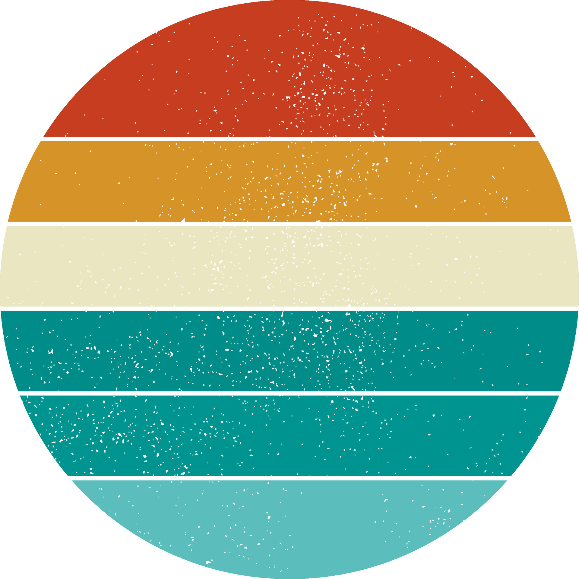 retro vintage circle sunset background element for tshirt design