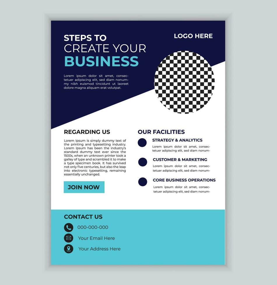 Corporate Business Flyer Design Template vector