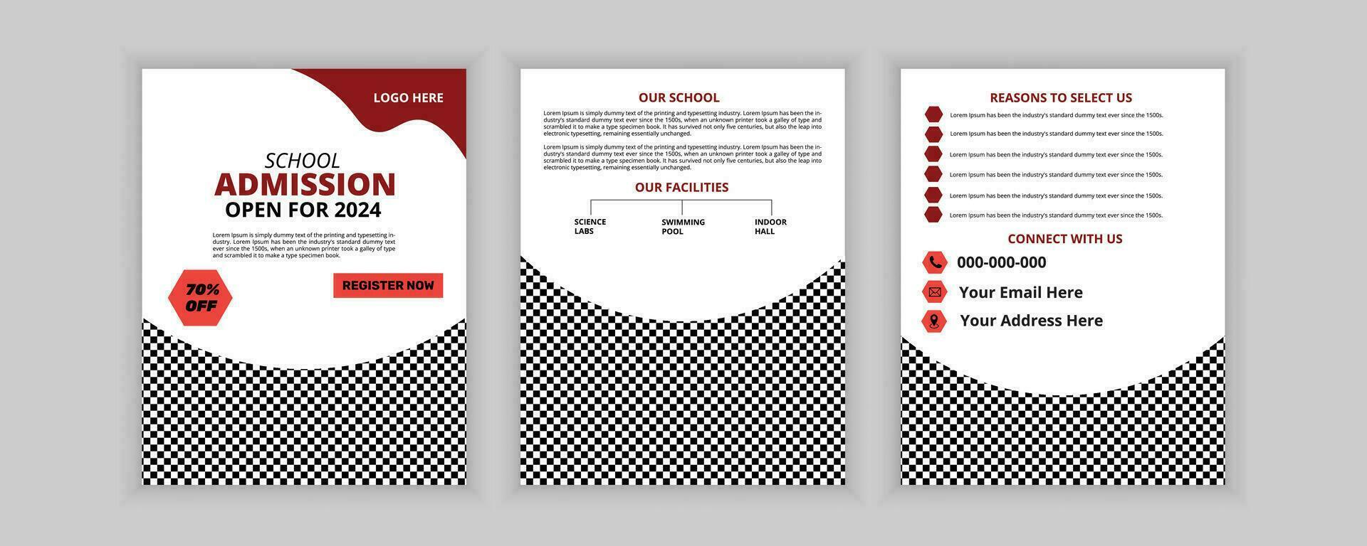 Creative Education Catalogue Design Template vector