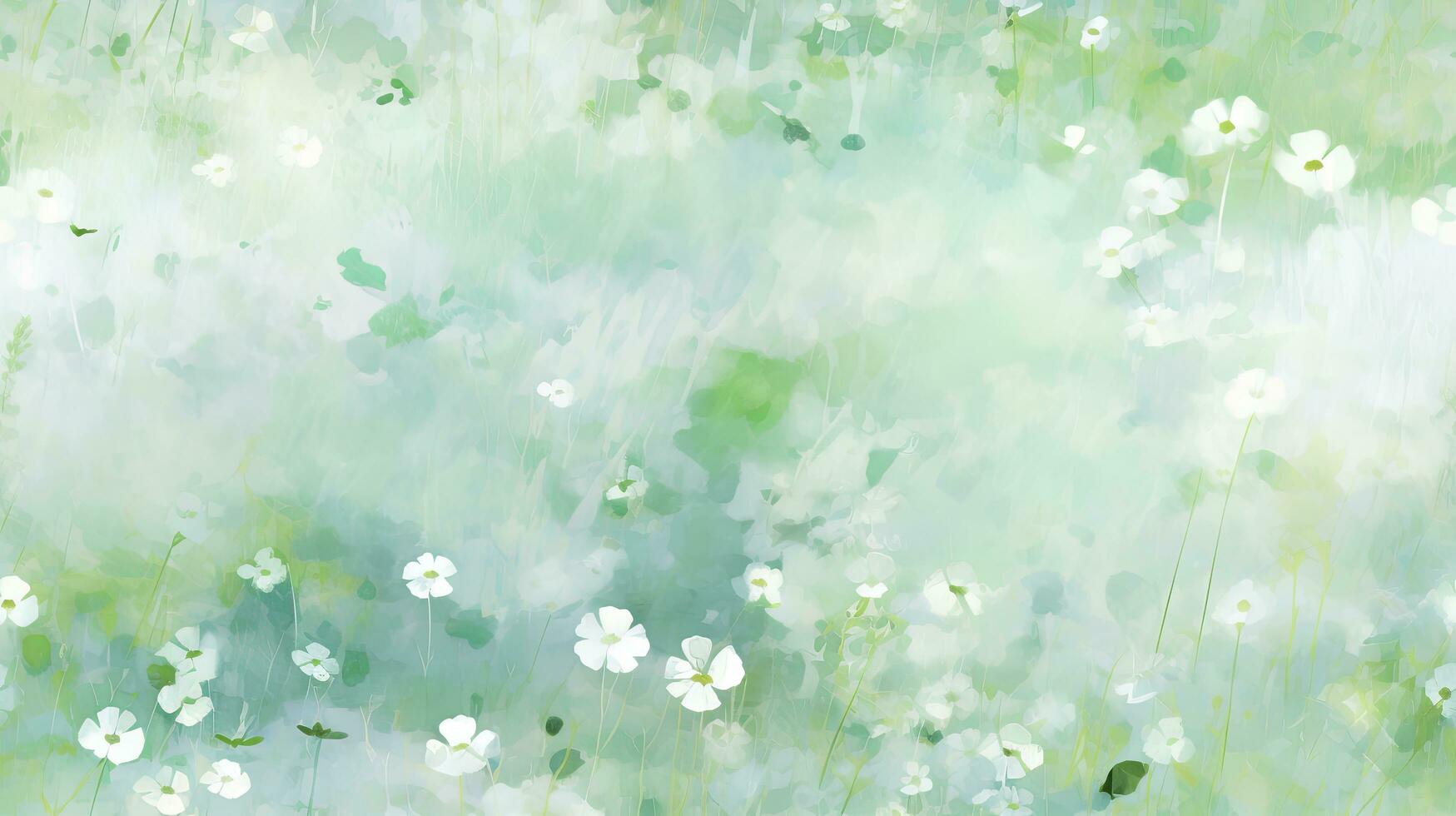 AI generated Watercolor realistic blurred spring background photo