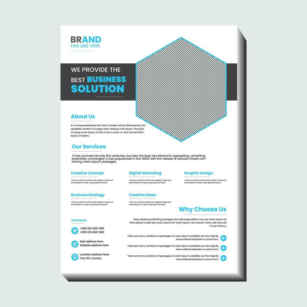 Professional Flyer Design Templates vector