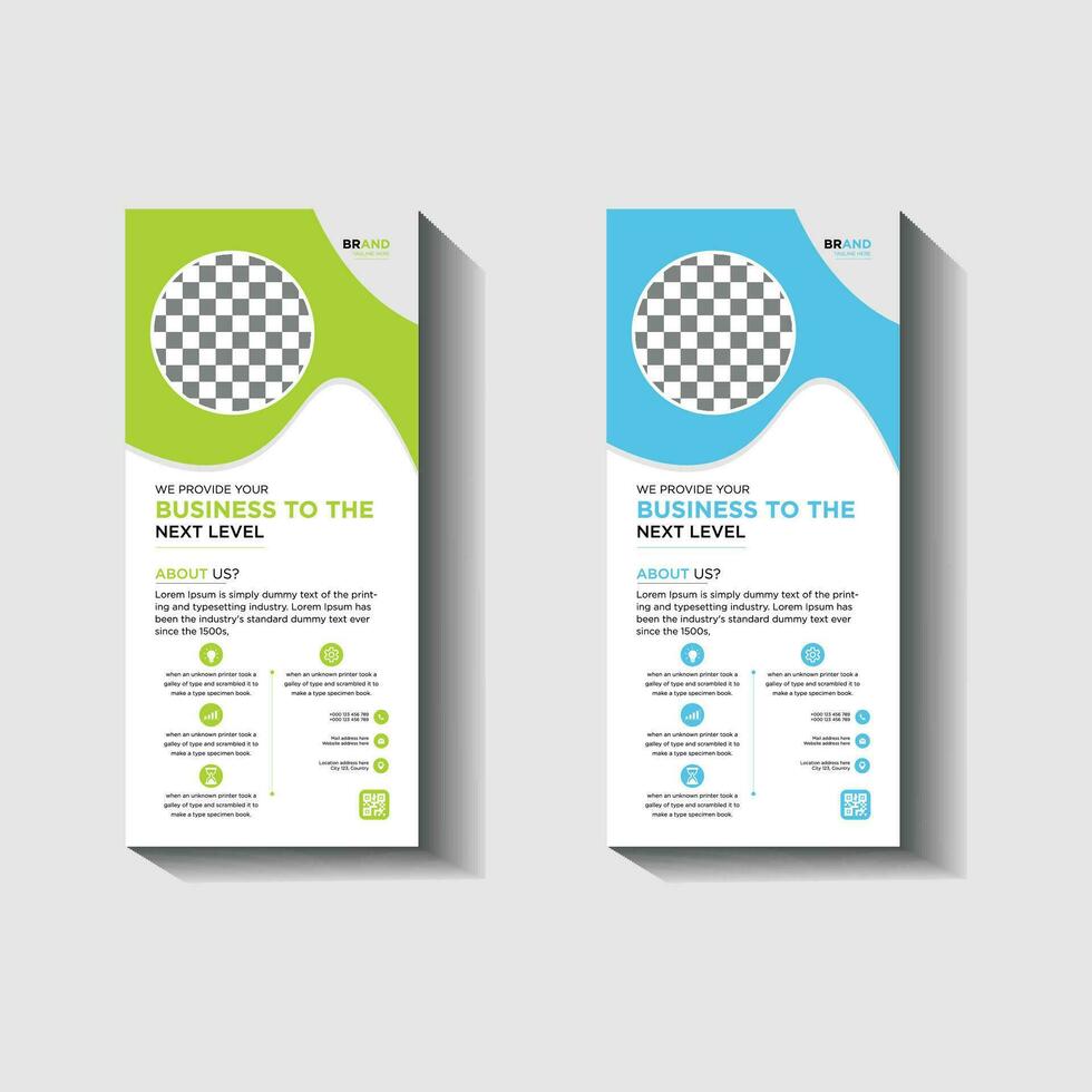 Professional Rack Card Design Templates vector