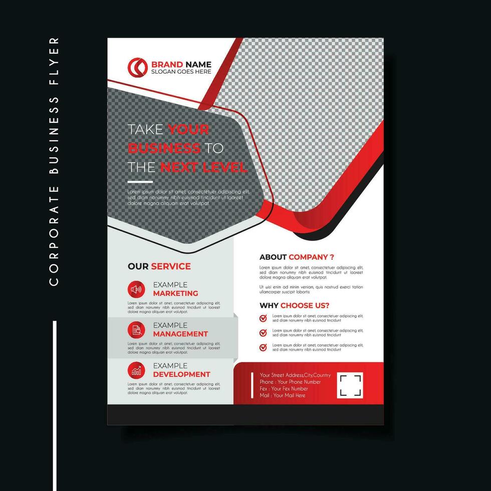 Professional and creative corporate business flyer template. vector