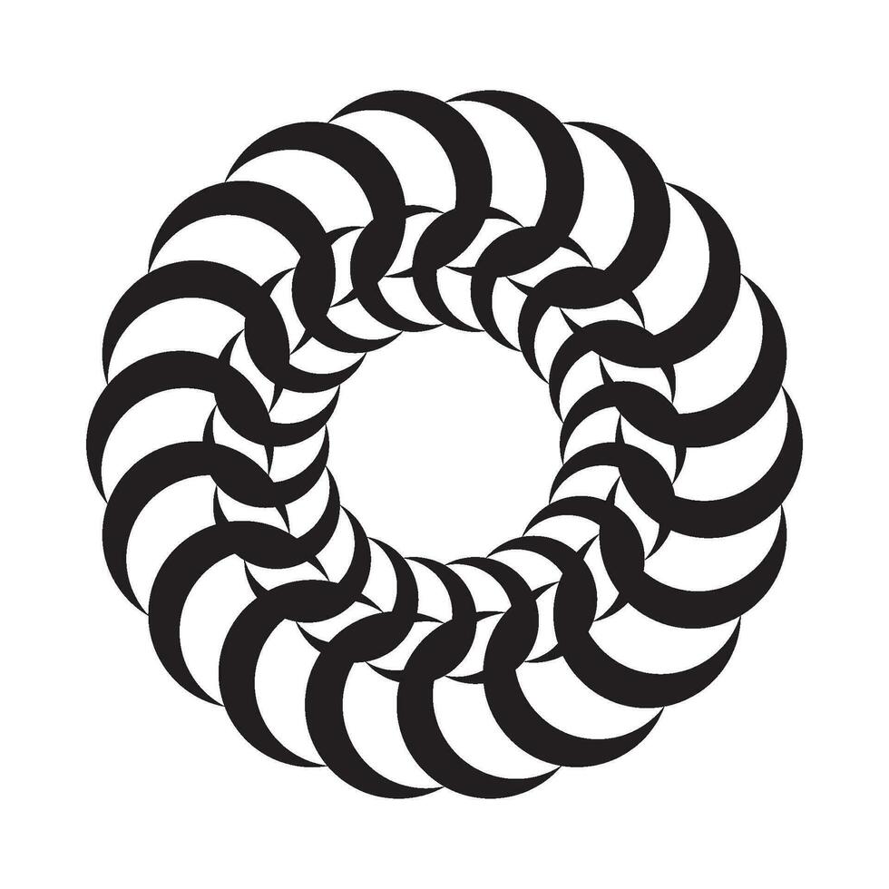 Decorative Radial Circle Pattern background vector