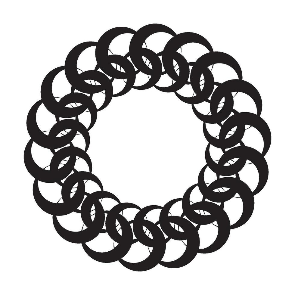 Decorative Radial Circle Pattern background vector