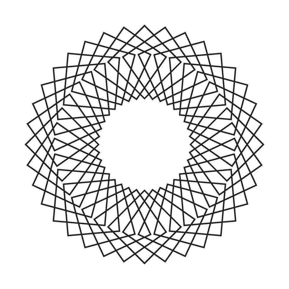 Decorative Radial Circle Pattern background vector