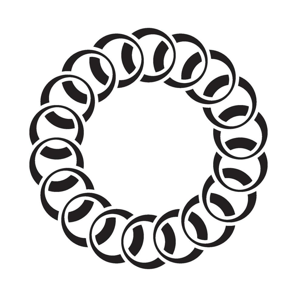 Decorative Radial Circle Pattern background vector
