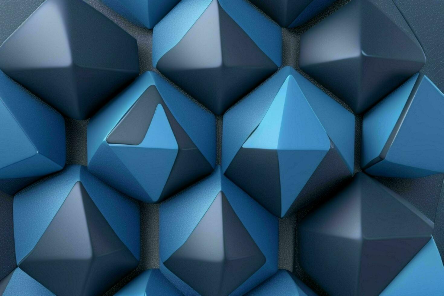 AI generated 3d rendering luxury blue and black abstract background. Pro Photo