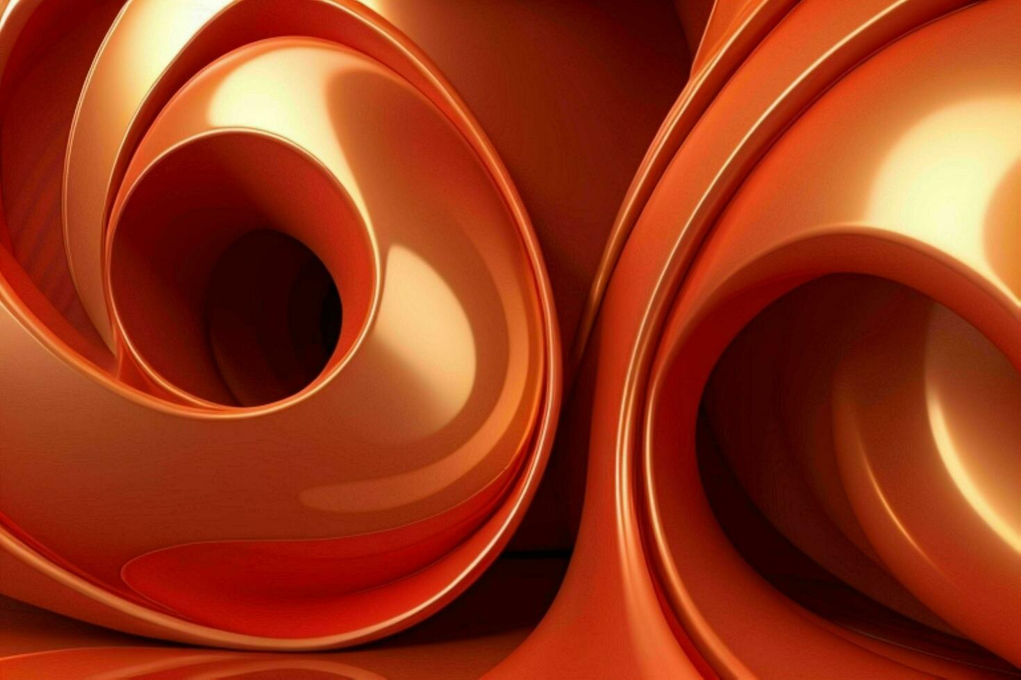AI generated 3d rendering luxury red and golden abstract background. Pro Photo