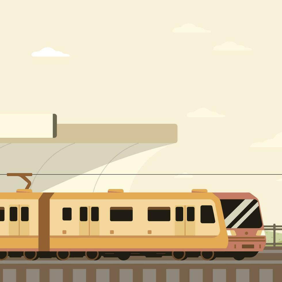 tren vehículo ilustración vector