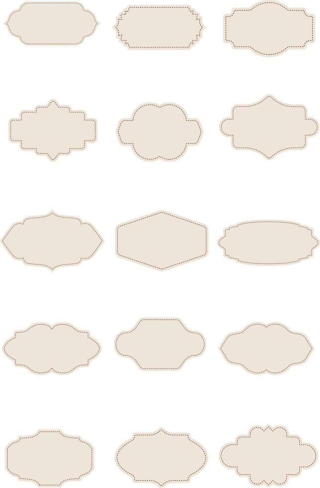 Vintage Label Elements Set vector
