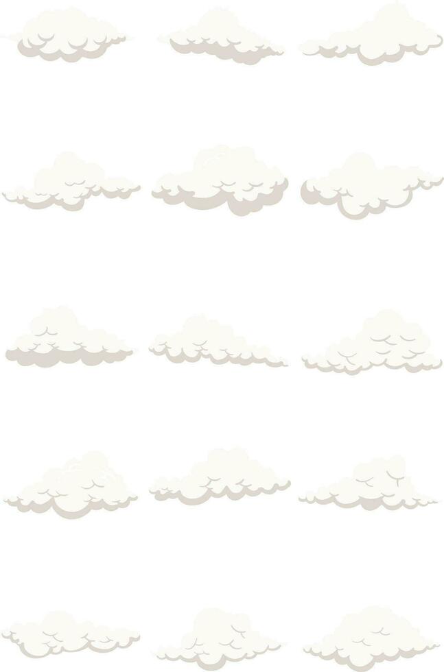 White Cloud Element vector