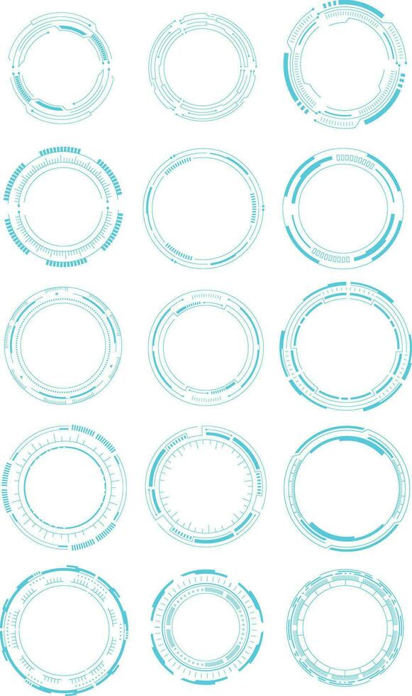 Futuristic Tech Circle vector