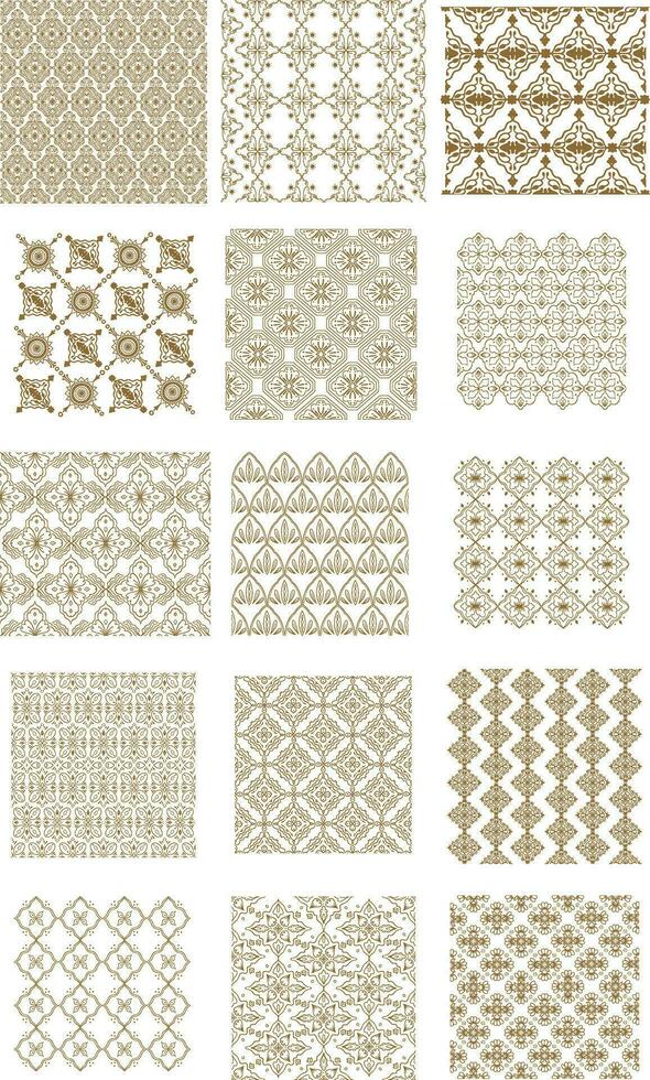 Indonesian Batik Pattern vector