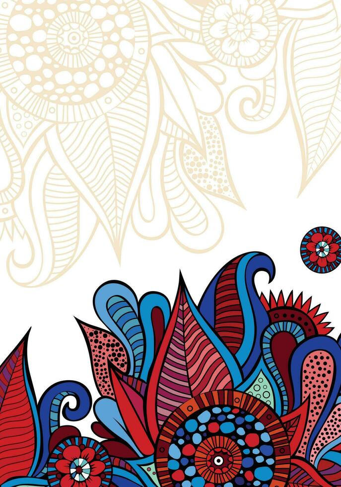 floral ornament pattern vector