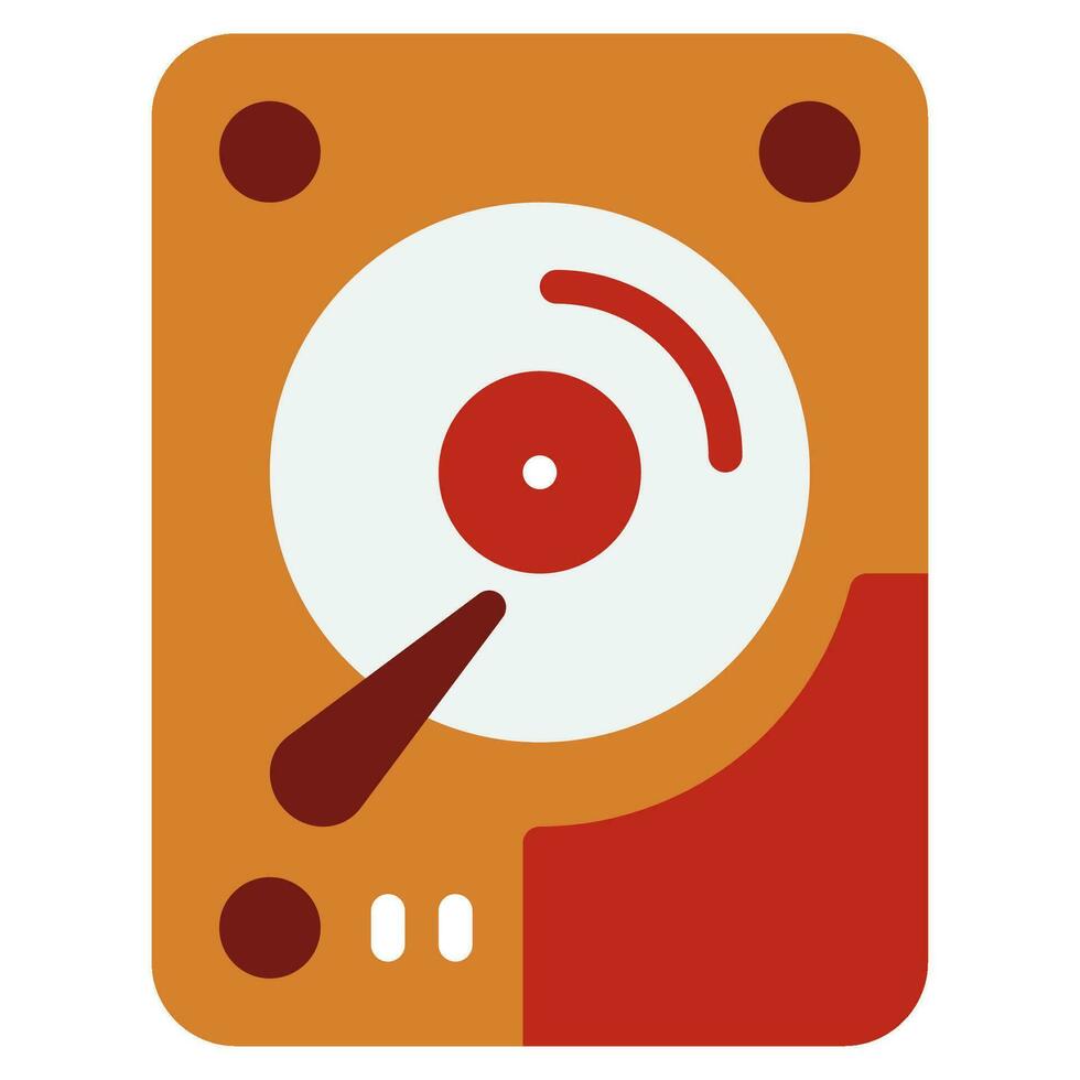office tools hard disk vector object illustration
