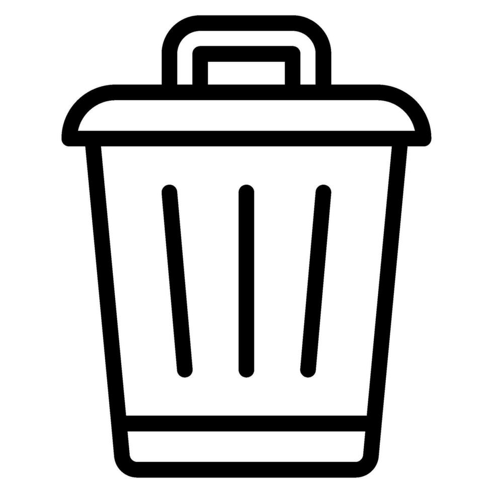 office tools trash vector object illustration