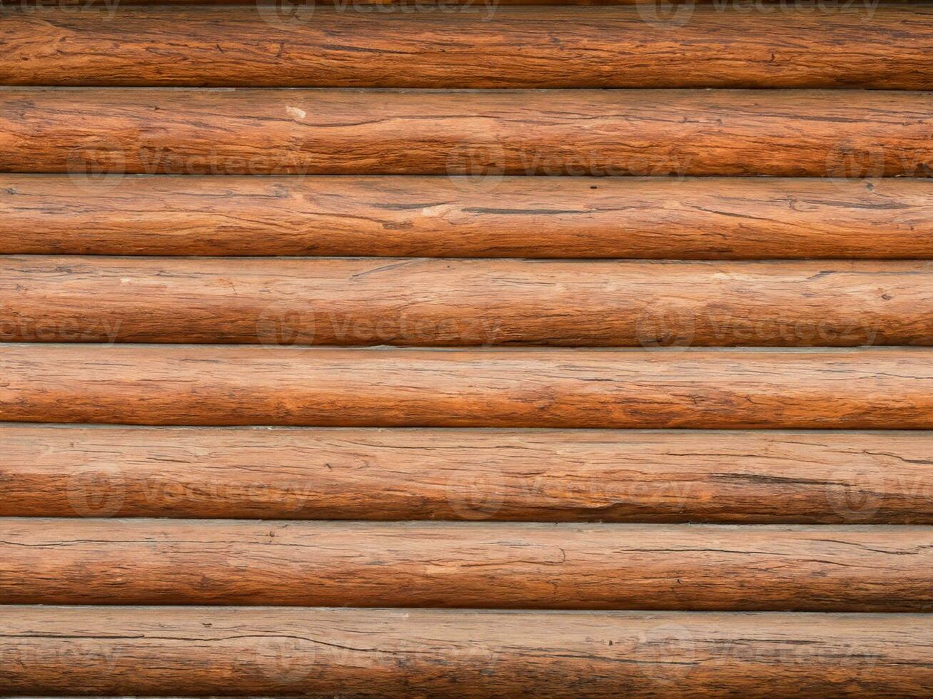 Brown wood log wall surface background image photo