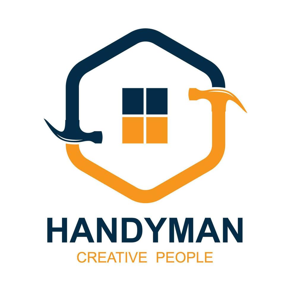 handyman logo vector icon illustration template