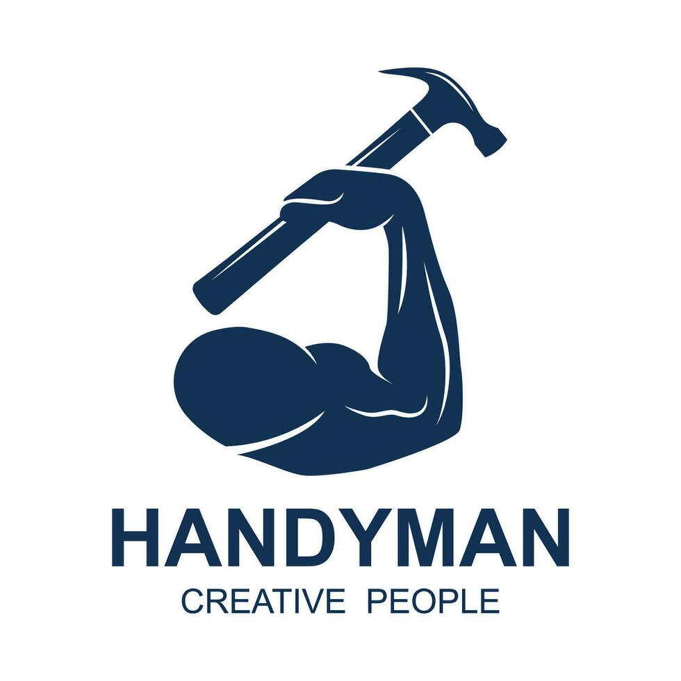 handyman logo vector icon illustration template