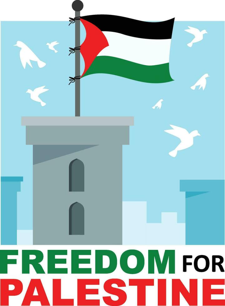 libertad para Palestina vector