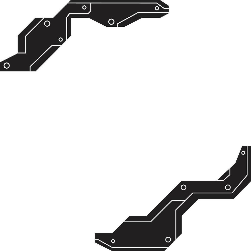 Cyberpunk HUD Illustration vector