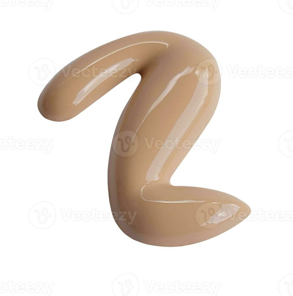 collection of beauty liquid powder make up strokes on white background. each one is shot separately photo