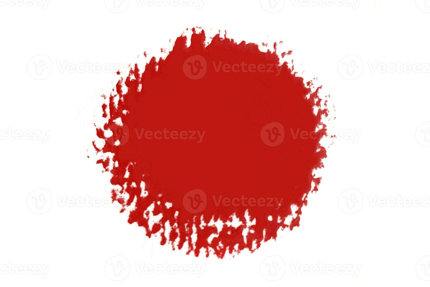 Red and pink lipstick swatch isolated on white background, cosmetic product, brush stroke, swipe sample. photo