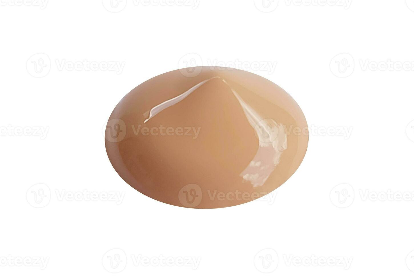 collection of beauty liquid powder make up strokes on white background. each one is shot separately photo
