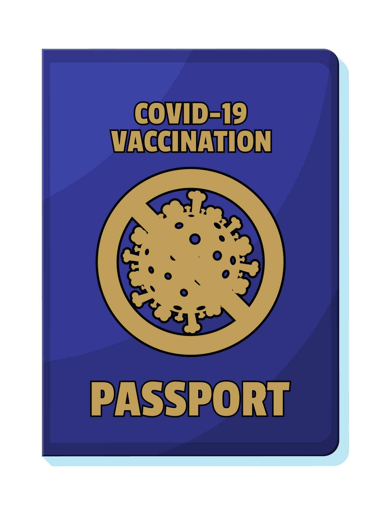 Covid 19 vaccination passport Vaccinated health document as proof