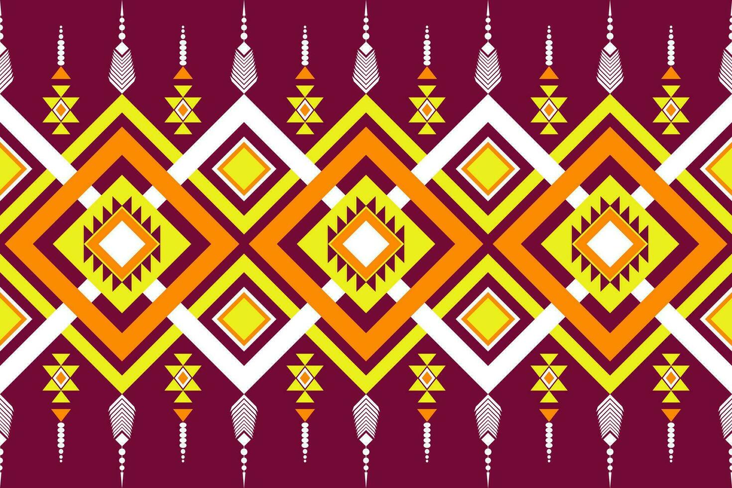 Geometric seamless ethnic pattern. Geometric ethnic pattern can be used in fabric design for clothes, decorative paper, wrapping, textile, embroidery, illustration, vector, carpet vector