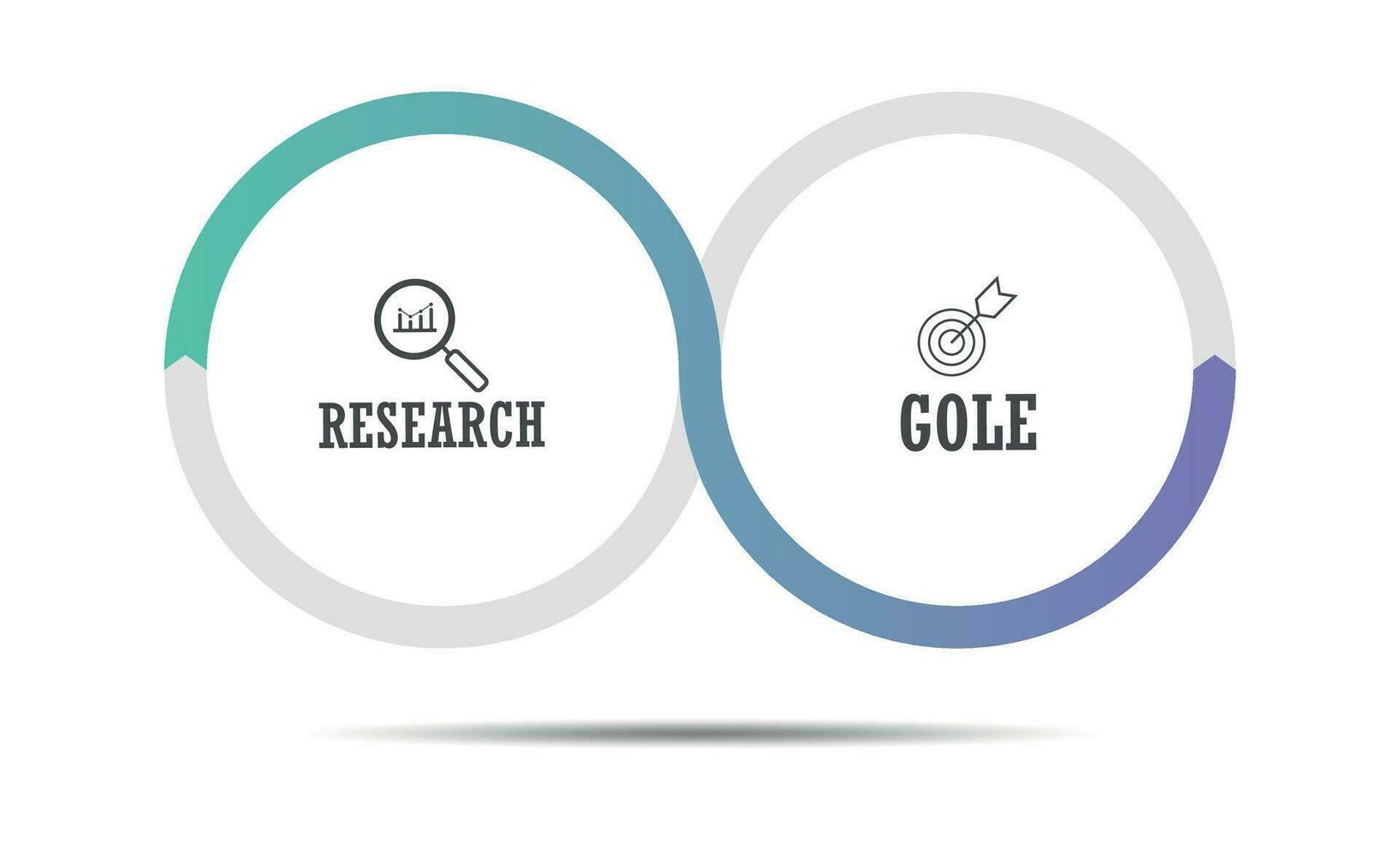 Business process. Timeline infographics with 2 steps, options. vector