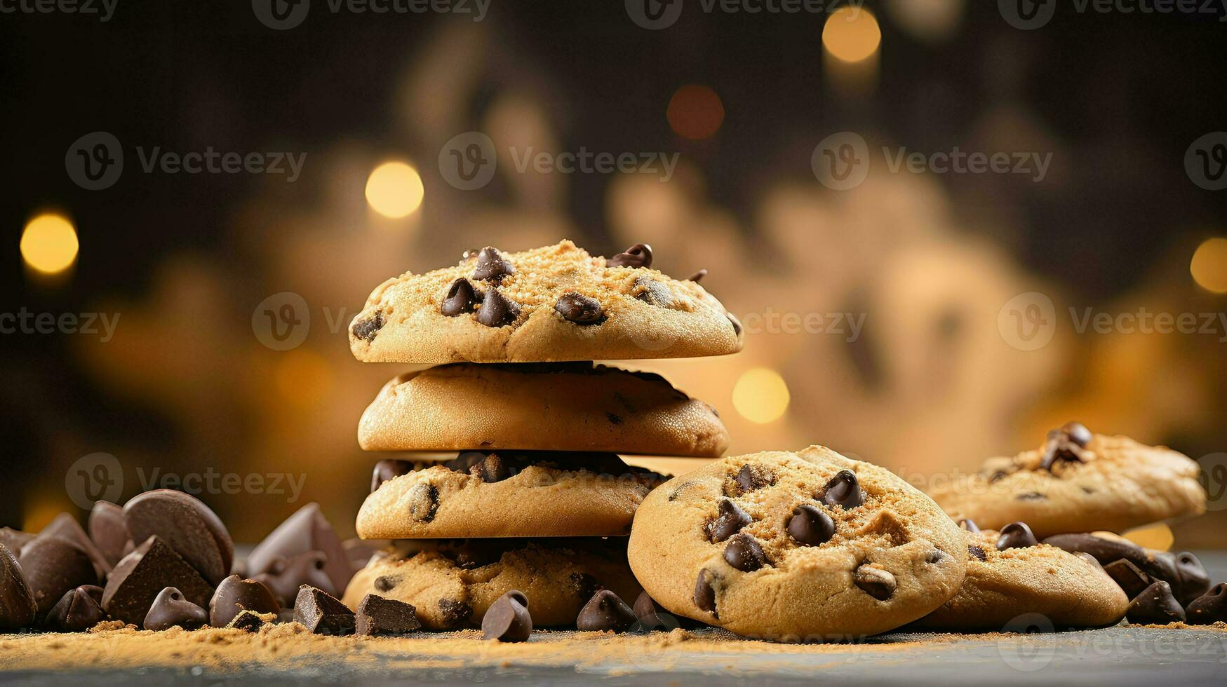 AI generated cookie baked dessert food photo