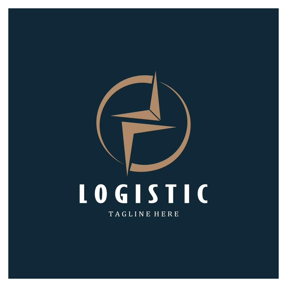 logistics logo icon illustration vector design  distribution symbol  delivery of goods  economy  finance