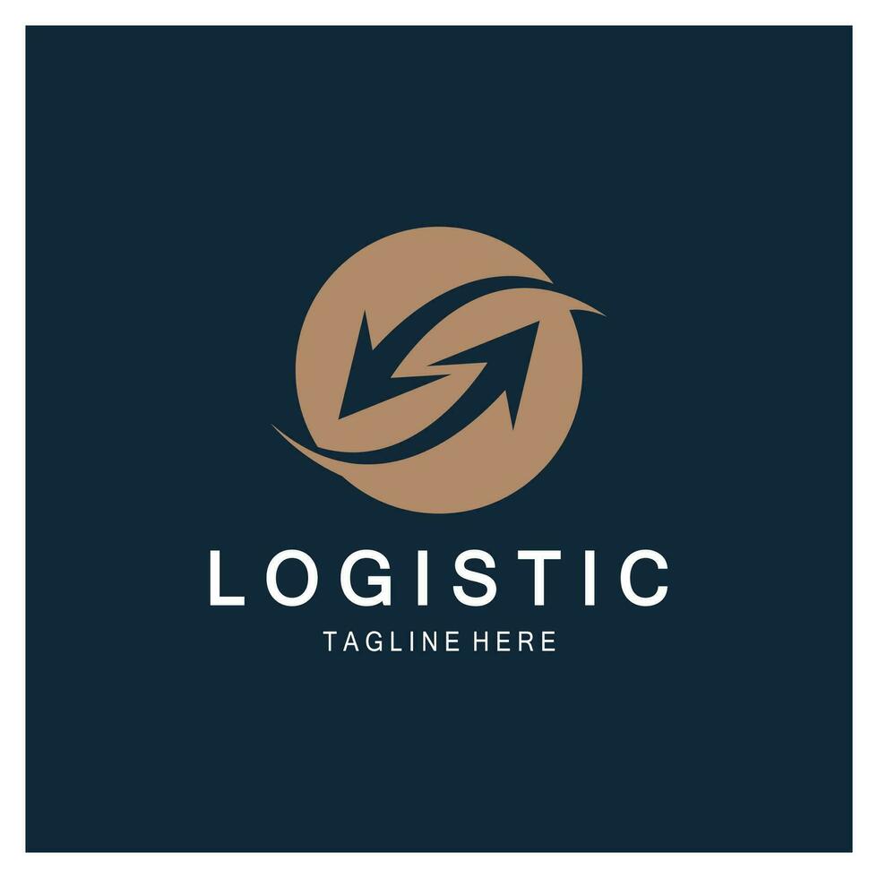 logistics logo icon illustration vector design  distribution symbol  delivery of goods  economy  finance