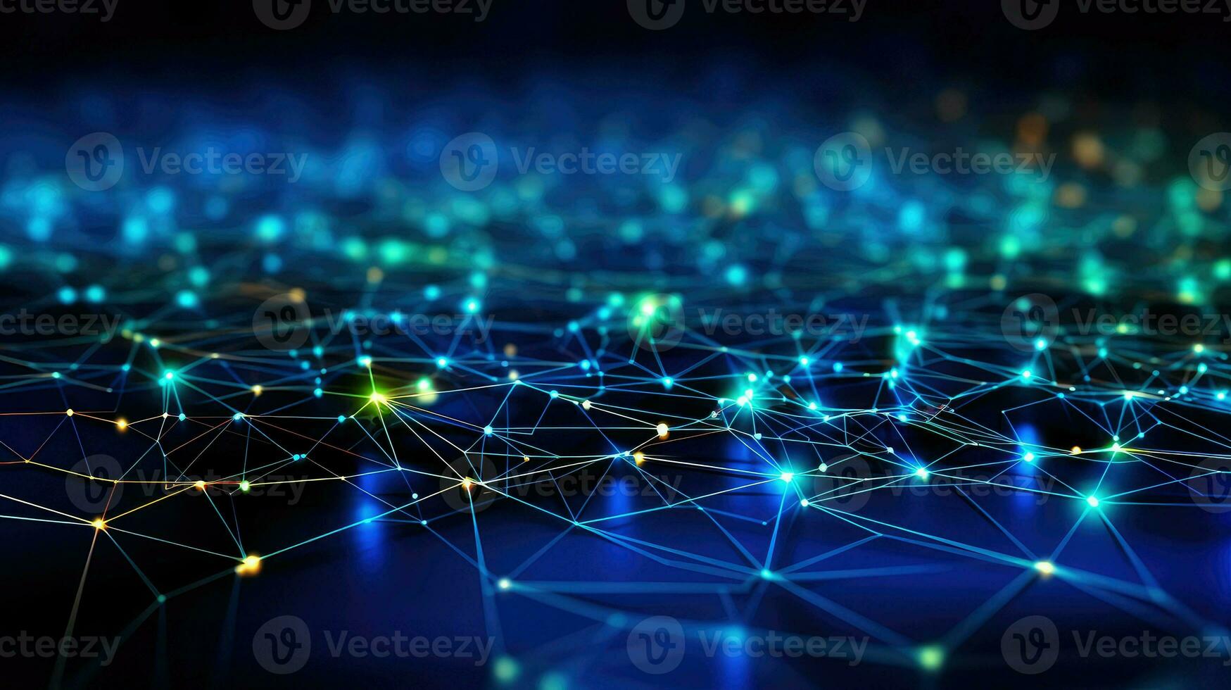 AI generated technology network electronic background photo