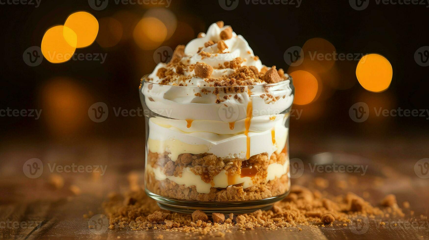 AI generated sweet cheesecake dessert food photo